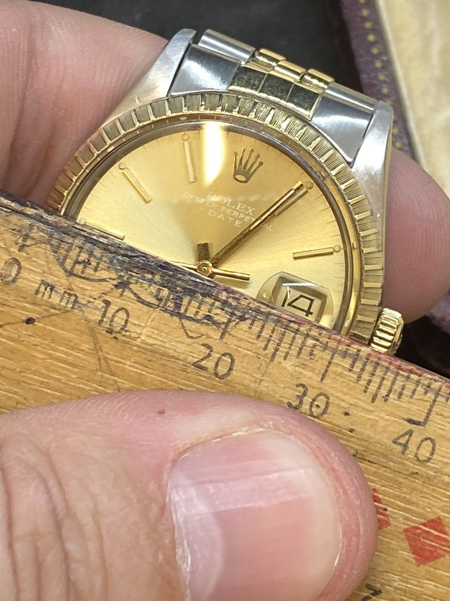 36mm STEEL & GOLD ROLEX WATCH - JUBILEE BRACELET - Image 8 of 8