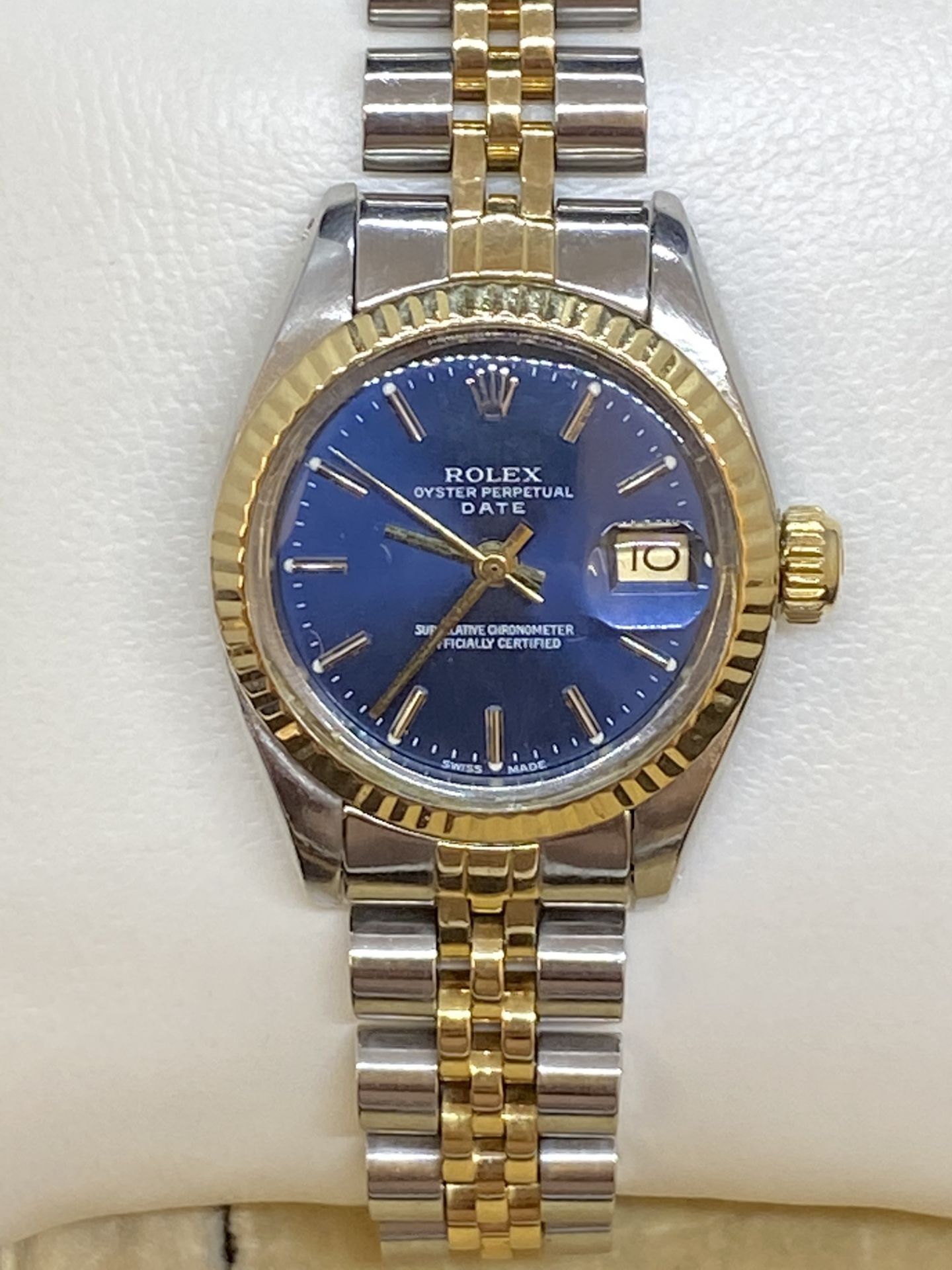 LADIES STEEL & GOLD ROLEX WATCH