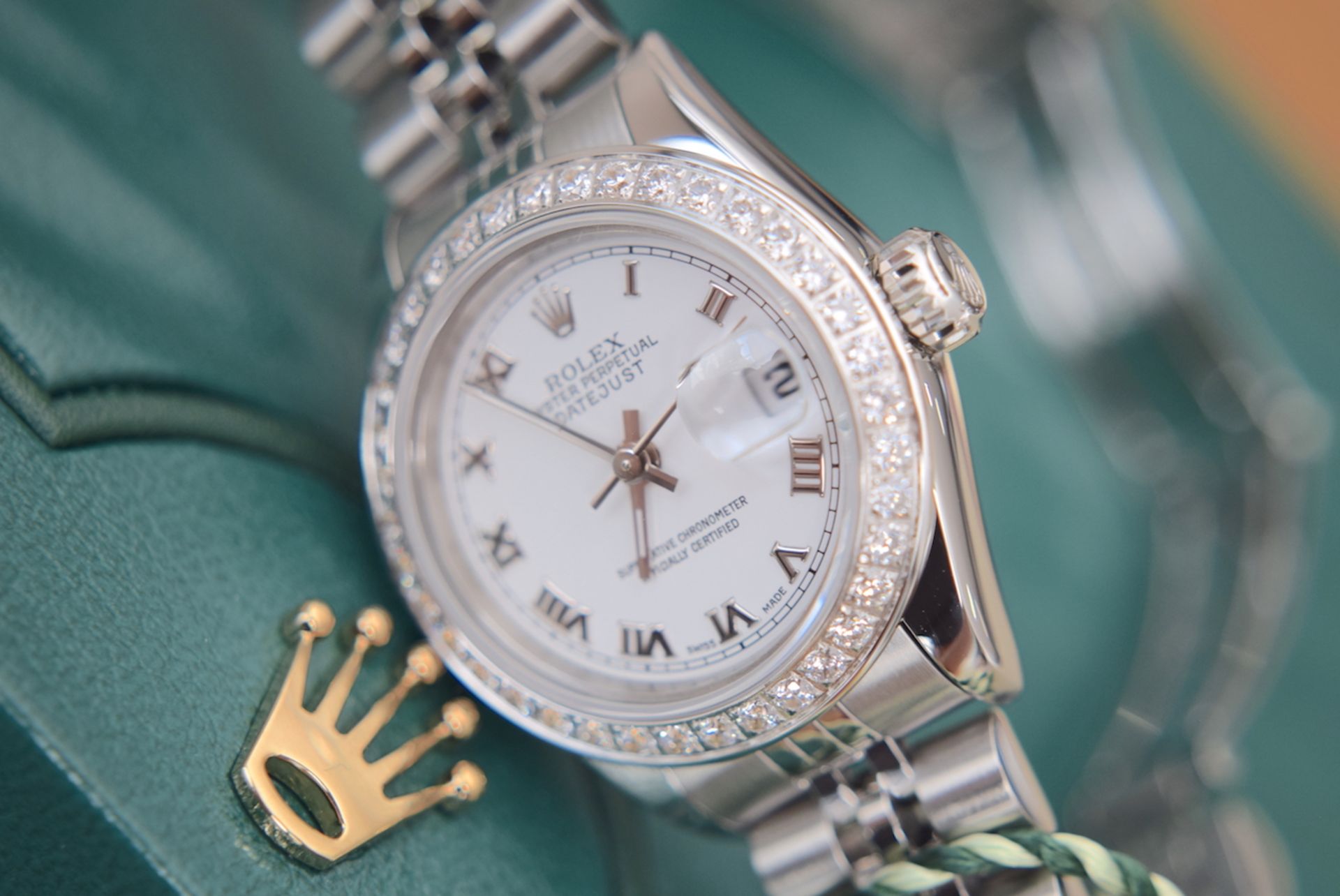 ROLEX Oyster Perpetual 'Datejust' - Stainless Steel/ White Roman Numerals - Image 4 of 15