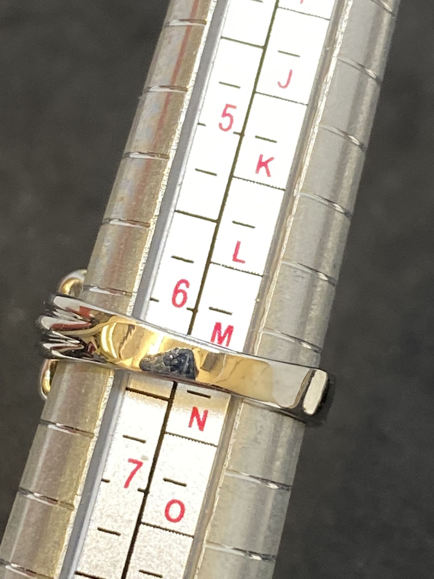 18ct GOLD PEARL & DIAMOND SET RING - 7 GRAMS - Image 4 of 4
