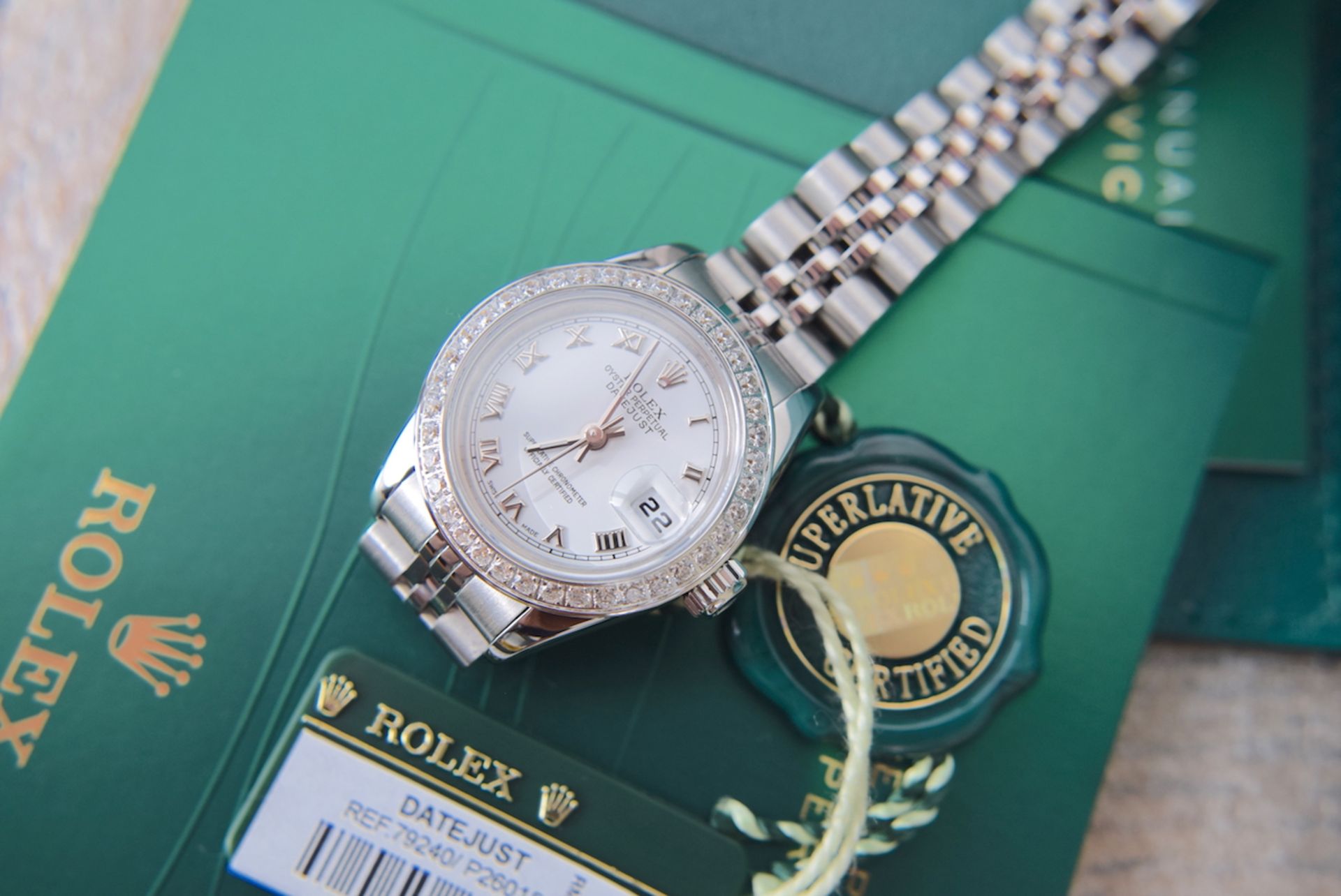 ROLEX Oyster Perpetual 'Datejust' - Stainless Steel/ White Roman Numerals - Image 3 of 15