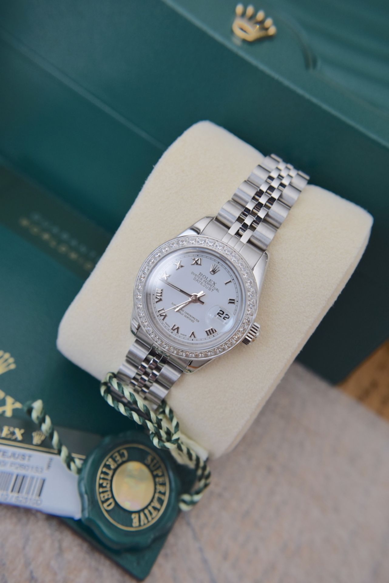 ROLEX Oyster Perpetual 'Datejust' - Stainless Steel/ White Roman Numerals - Image 5 of 15