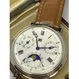 MOONPHASE WATCH - POSSIBLY SWISS? - NO NAME