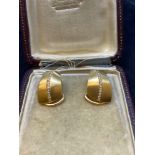 18ct Gold Diamond Set Earrings - 22.4 Grams- 0.50ct Diamonds G/VS