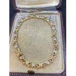 Fine 18ct Gold 2.00ct Approx Diamond Kiss Bracelet - 14 Grams