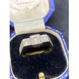 18ct gold tested 3 Stone Diamond ring