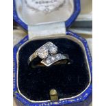 Vintage 18ct Gold Diamond Ring - Approx 0.60cts tdw G/VS-SI