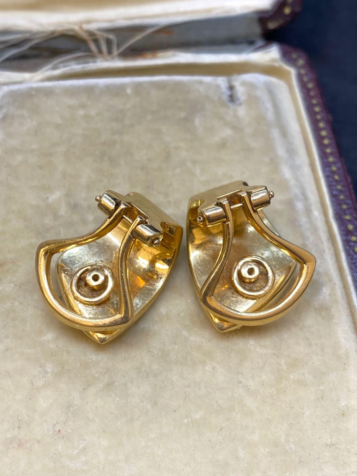 18ct Gold Diamond Set Earrings - 22.4 Grams- 0.50ct Diamonds G/VS - Image 3 of 3