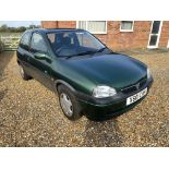 BY ORDER OF THE EXECTOR: 2000 VAUXHALLCORSA CLUB 12v 3 DOOR 973cc - 56k MILES
