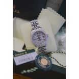 Rolex 'Datejust' - Stainless Steel Oyster Perpetual - White 'Pearl' Diamond Dial *FULL SET*