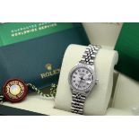 ROLEX DATEJUST (LADY) - STAINLESS STEEL with a DIAMOND DIAL