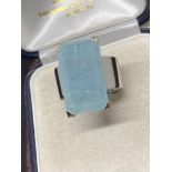 H Stern Designer Ring - Approx 8.00ct Aquamarine with 0.40ct of Diamonds - 18.7 Grams