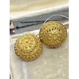 GOLD COLOURED EARRINGS - TESTED AS AT LEAST 18ct GOLD