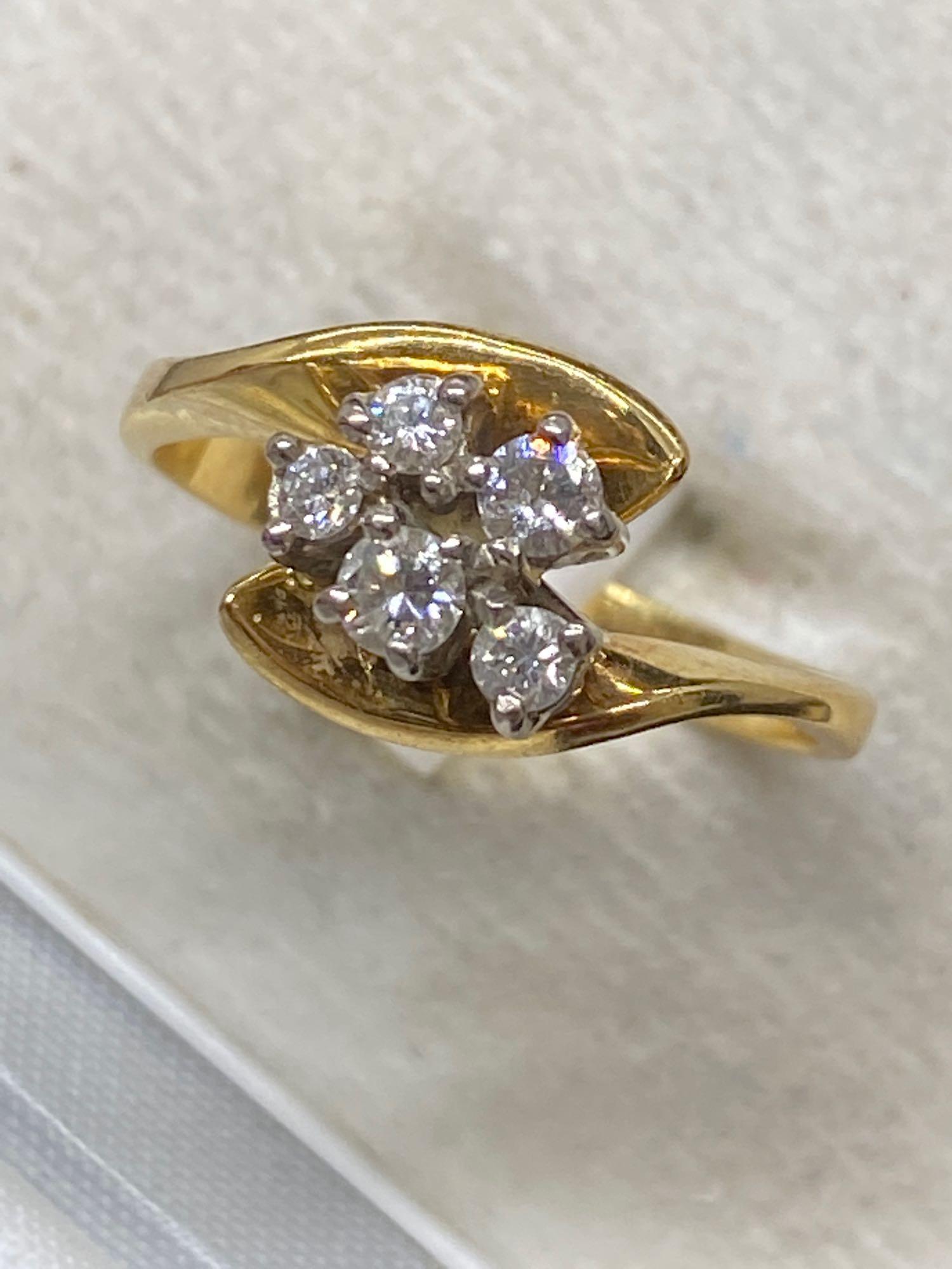 18ct Gold 0.50ct G/H-VS/SI Diamond Ring - 4 Grams - Approx Size Q - Image 3 of 3