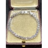 RHODIUM PLATED 925 SILVER BRACELET