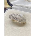 9ct Gold 0.90ct Diamond Ring - Approx Size K