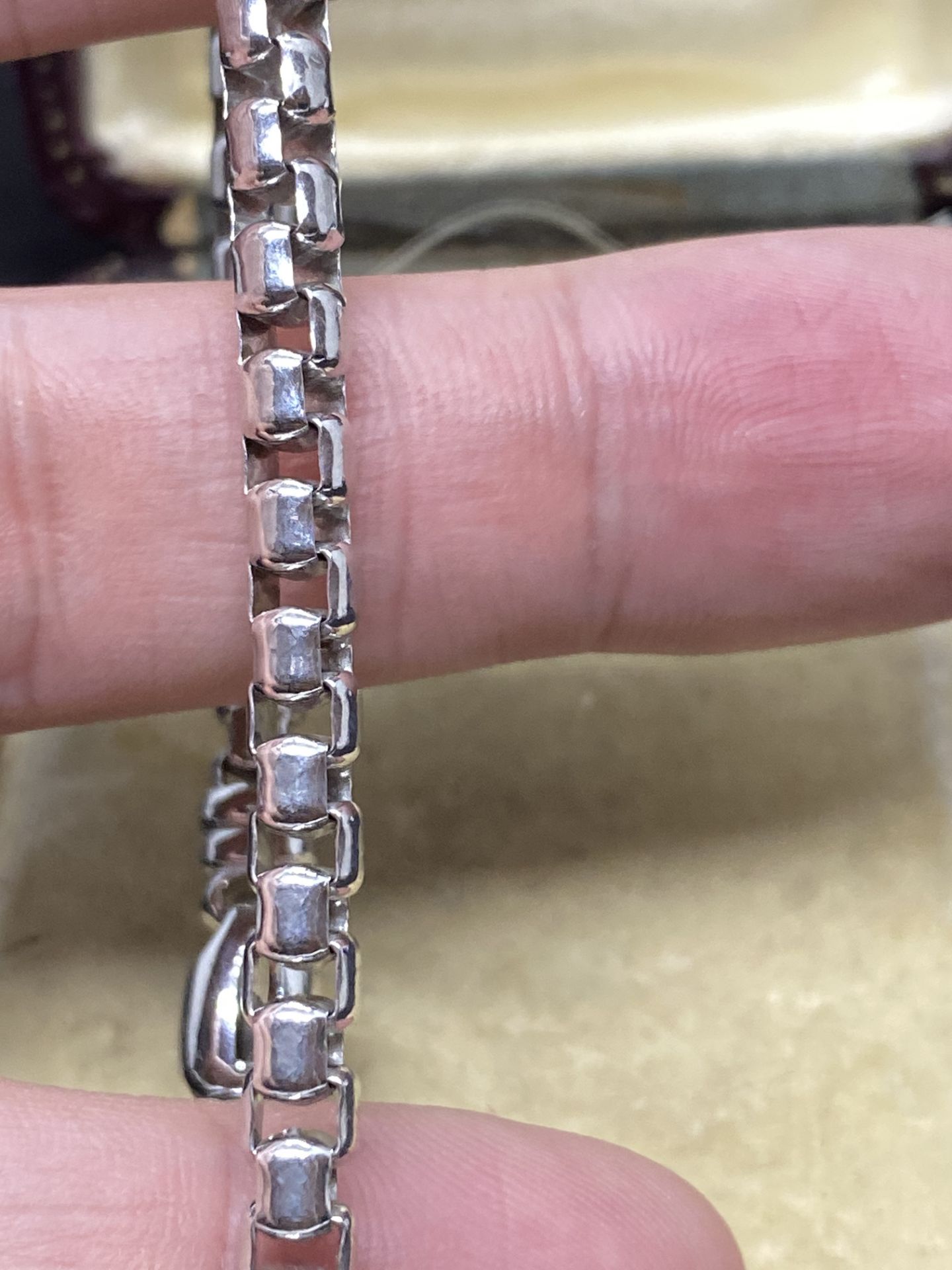 RHODIUM PLATED 925 SILVER BRACELET - Image 2 of 3