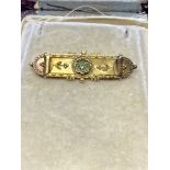 VICTORIAN 15ct GOLD BROOCH - 3.7 GRAMS