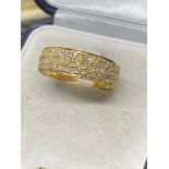 18ct Gold 1.00ct H-G/SI-Vs Diamond Ring - 5.3 Grams