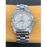 Breitling stainless steel and gold watch Automatic Aftermarket strap