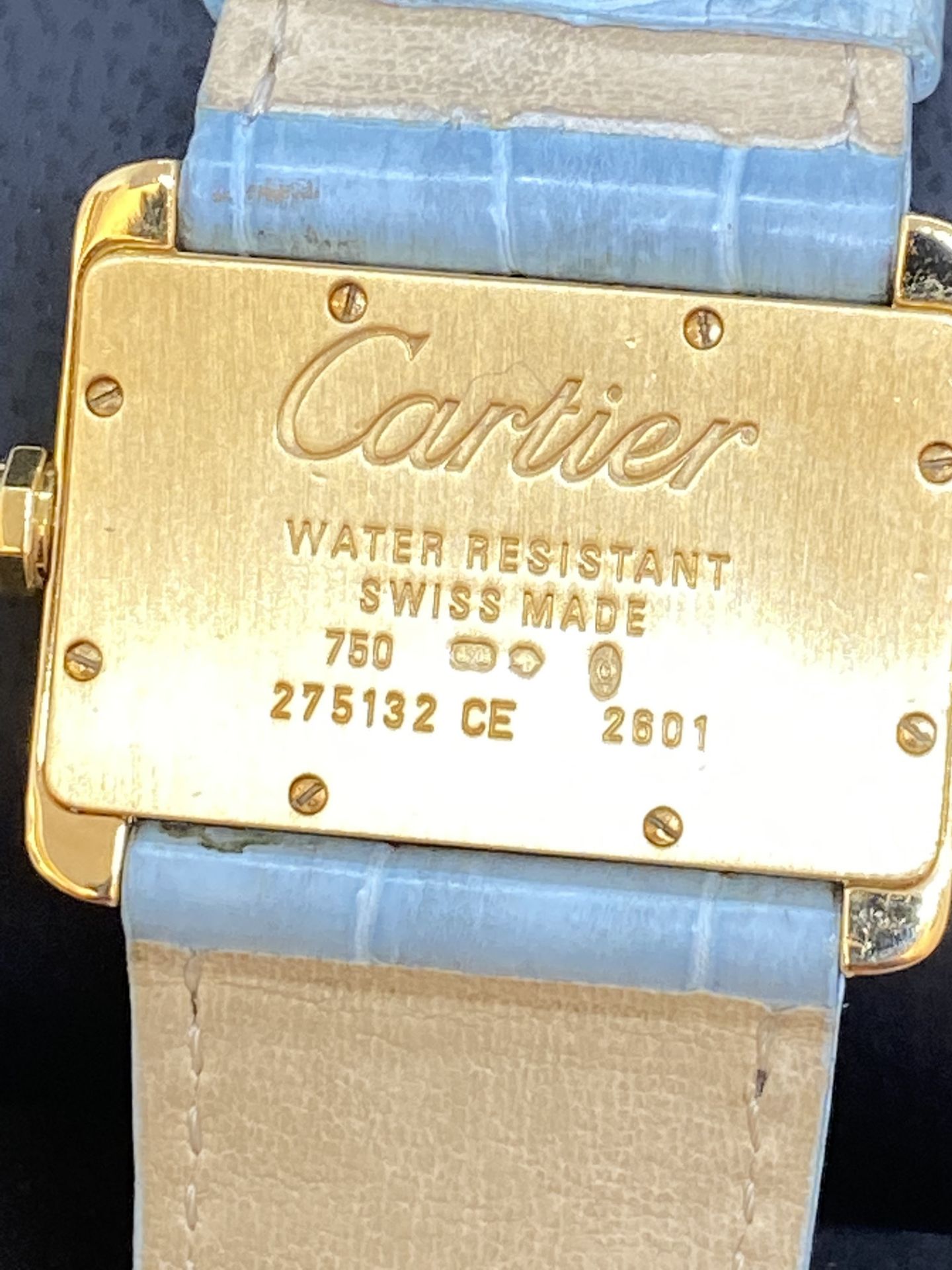 18ct GOLD CARTIER 2801 WATCH - Image 3 of 11