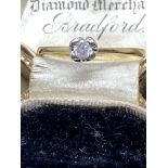 9ct Gold Diamond Solitaire Ring