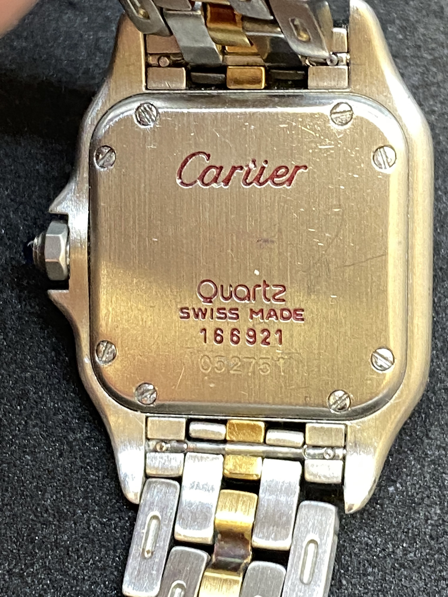 Ladies Cartier Panthère Steel & 3 Row 18ct Quartz 22mm Ivory Dial [166921] - Image 4 of 7