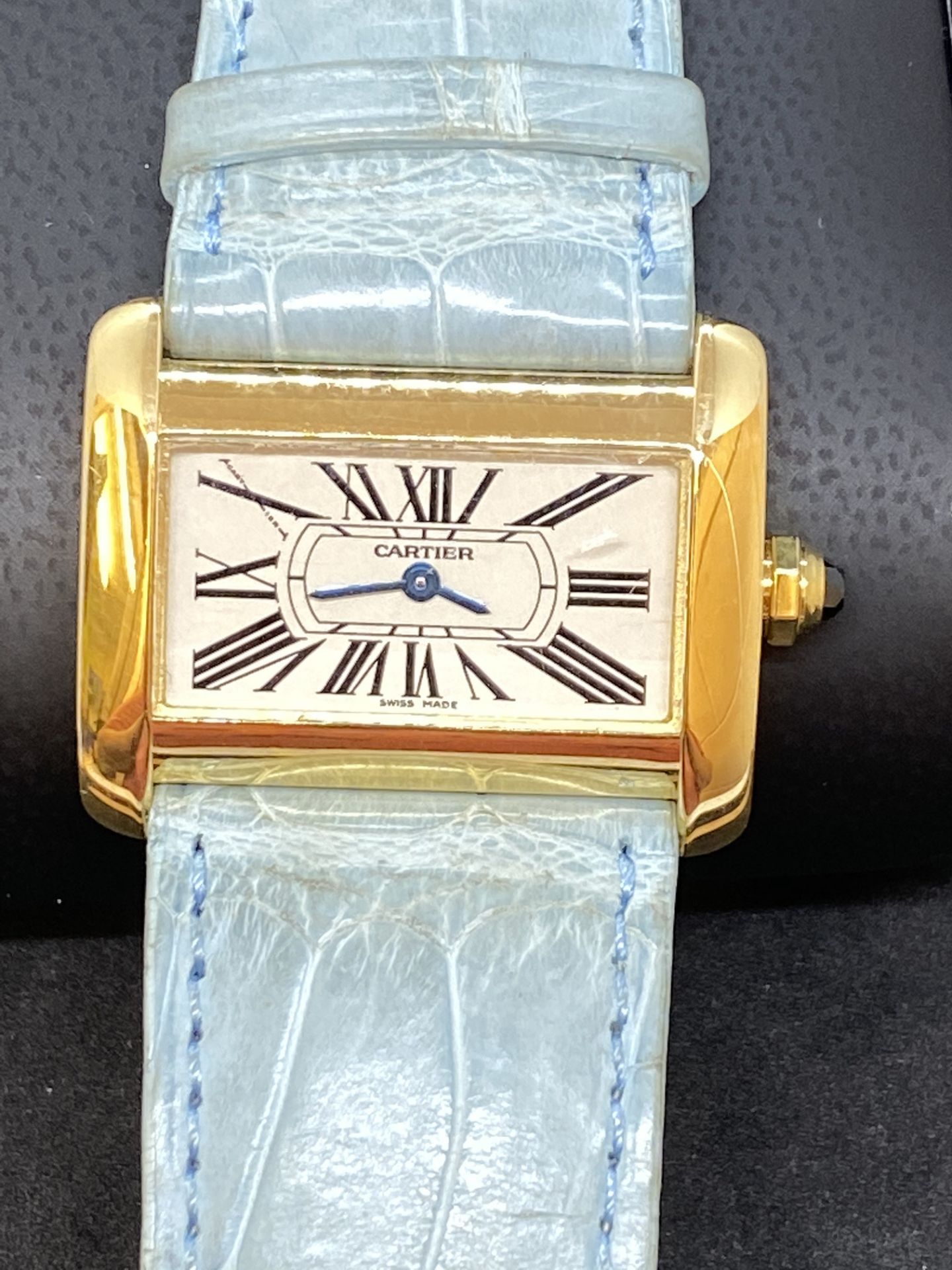 18ct GOLD CARTIER 2801 WATCH - Image 4 of 11