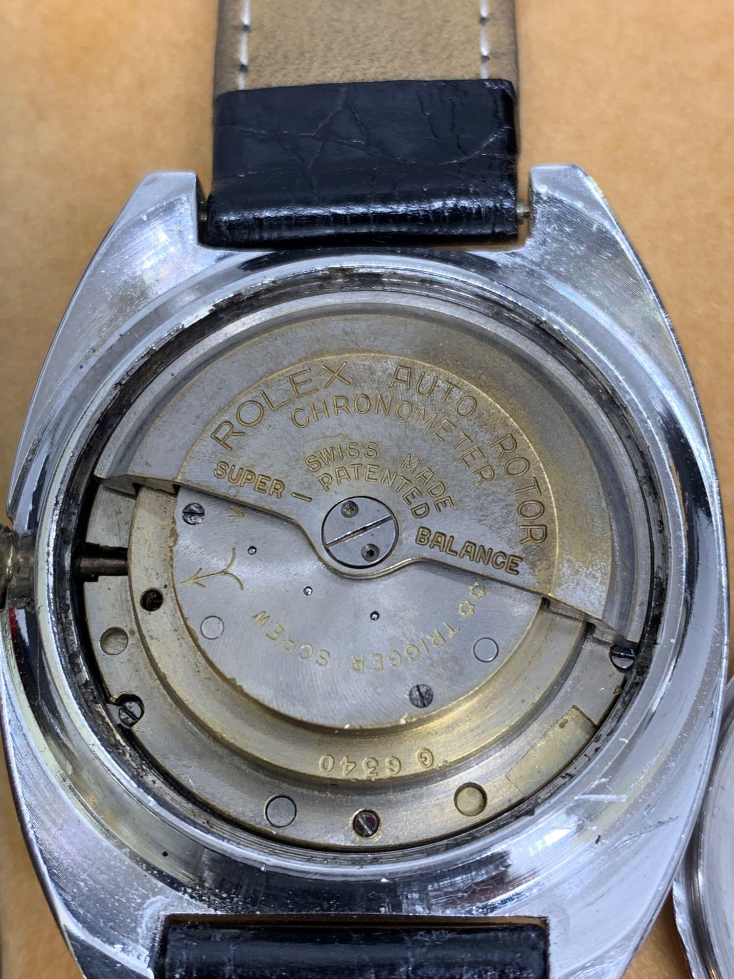 Vintage 40mm S/Steel Watch Marked Rolex - Movement checked and verified as Rolex, Automatic - Image 6 of 7