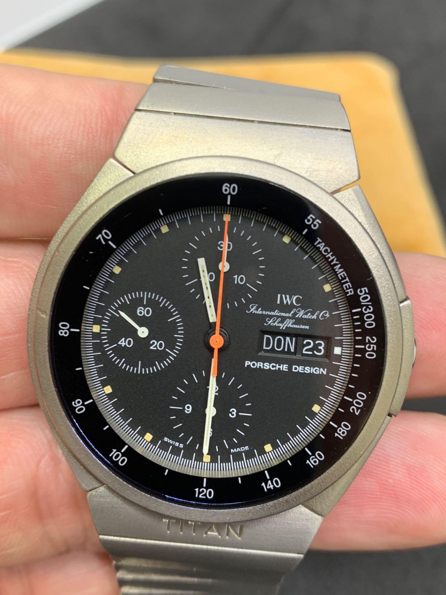 IWC titanium ChronoGraph Porsche design watch 42mm - Image 6 of 6