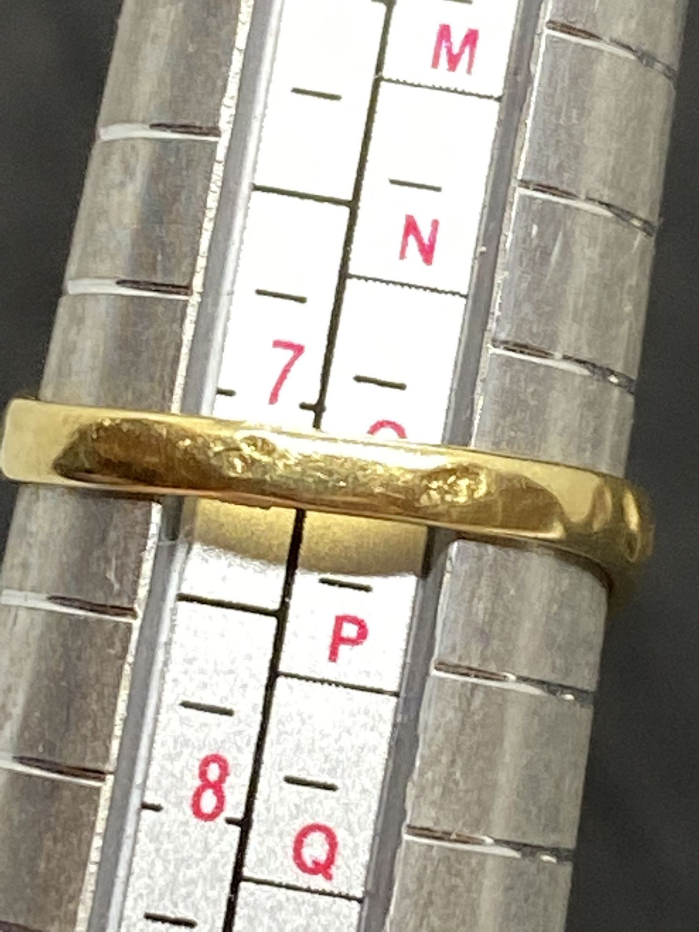 18ct Gold White Stone Set Ring - Image 3 of 3