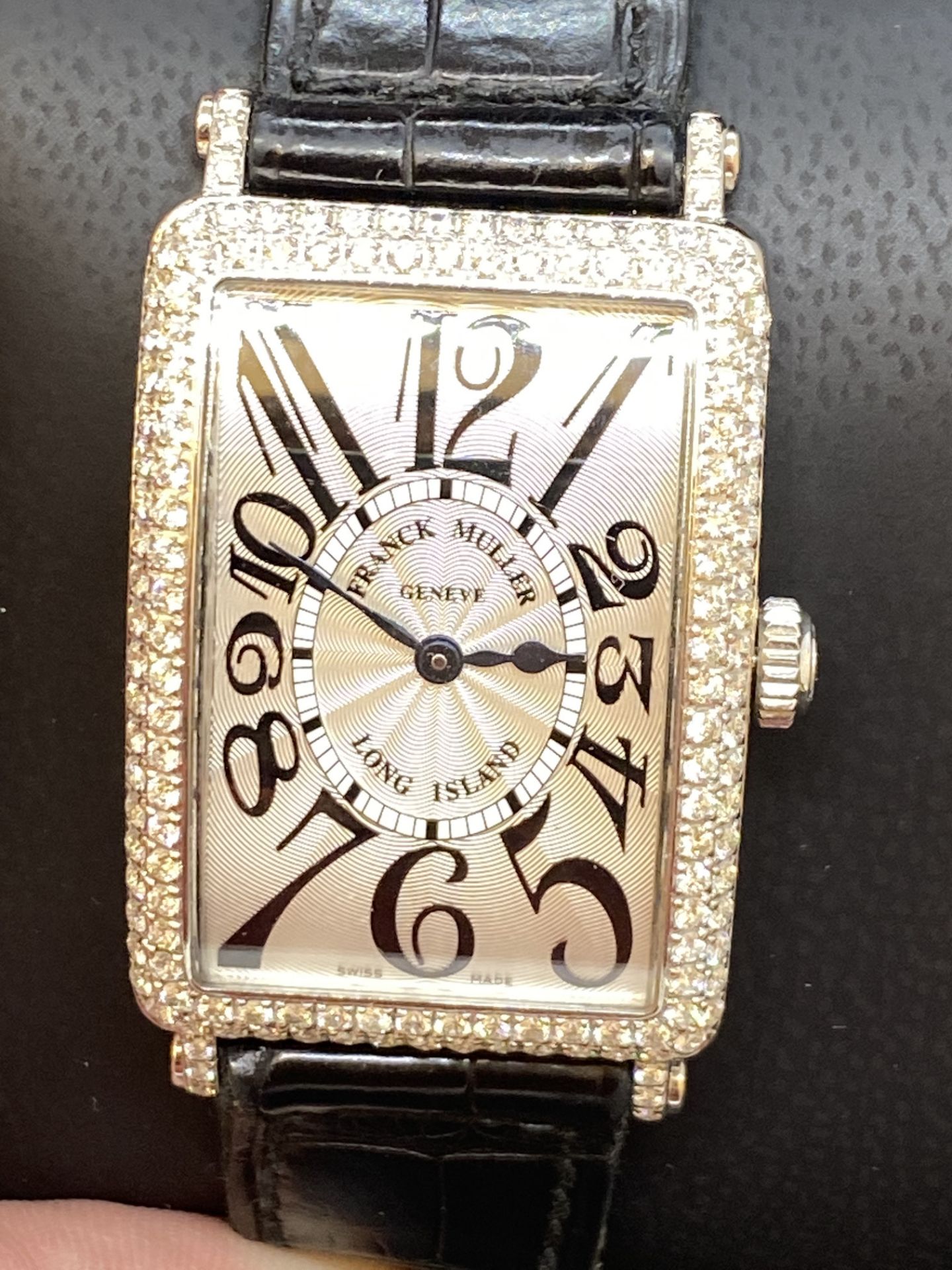 18ct GOLD FRANCK MULLER DIAMOND SET WATCH