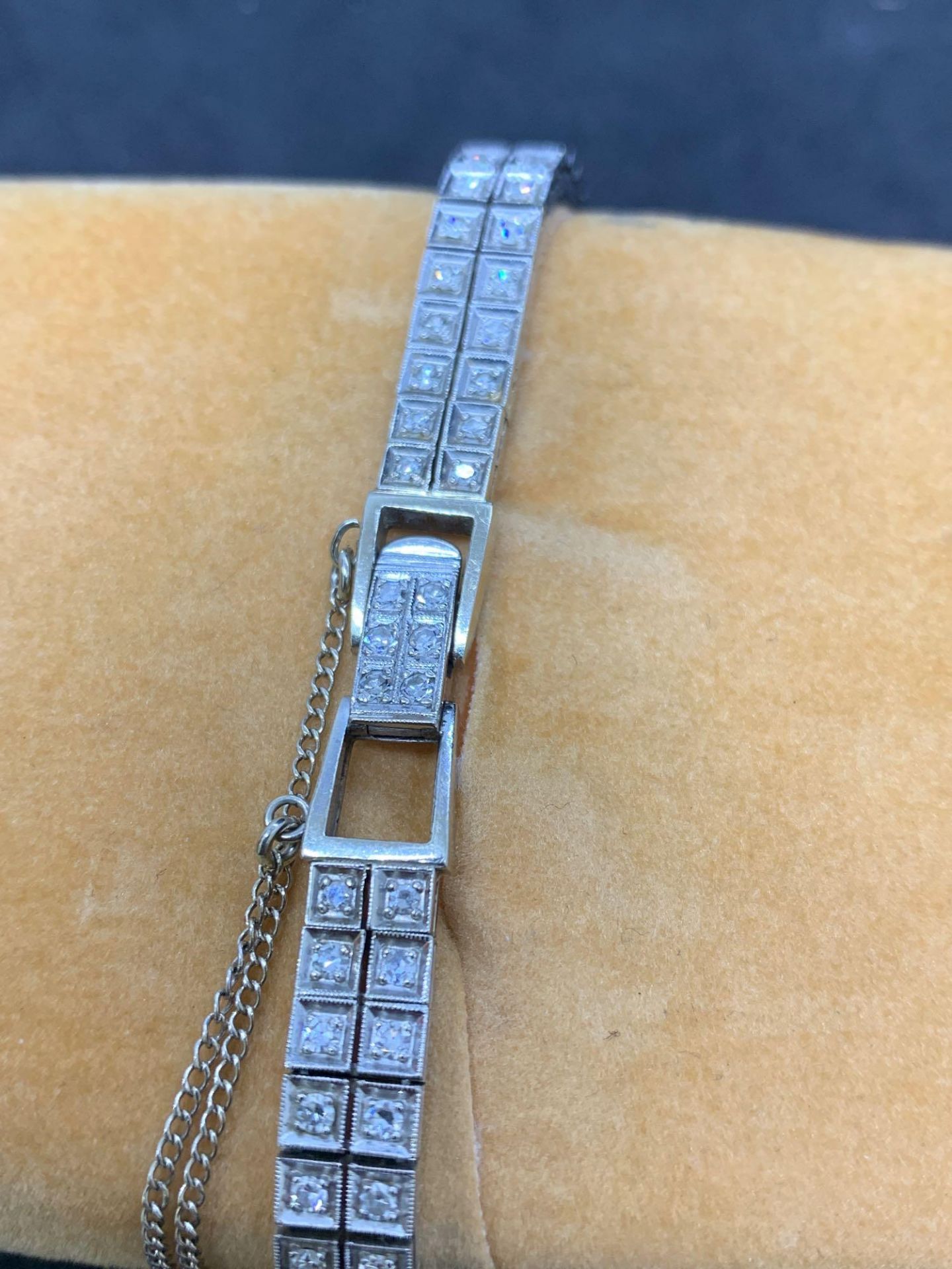 14k Gold Hamilton Vintage Style 3.00ct Diamond Set Bracelet Watch - Manual - 27g - Image 5 of 9