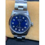 36 mm Rolex Air King diamond set dial stainless steel Watch Automatic