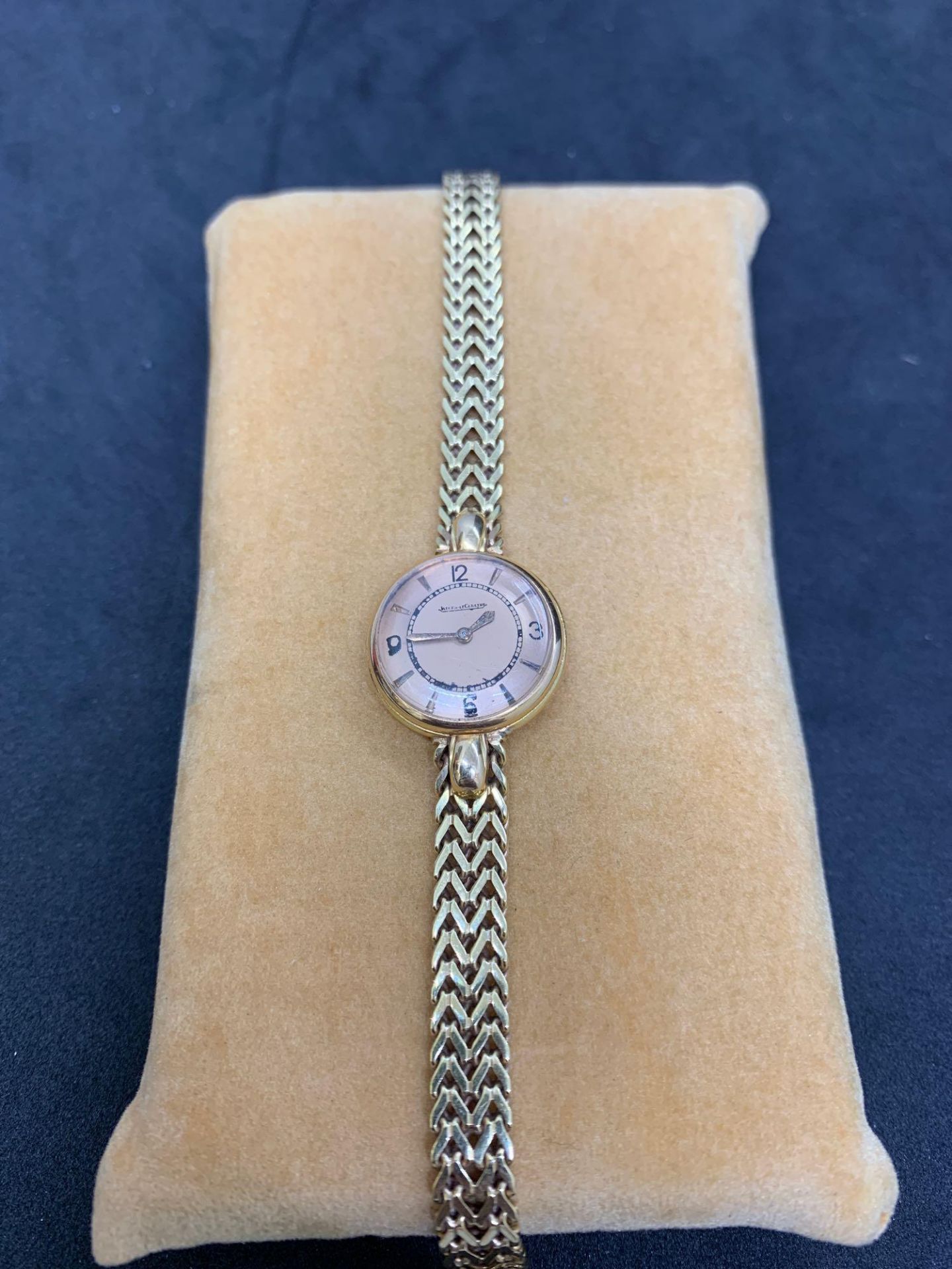 18ct Gold Ladies Jaeger Le Couture Watch Manual Wind 20mm - Image 2 of 4