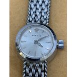 Ladies 18k White Gold Rolex Watch Rolex name on dial worn/missing