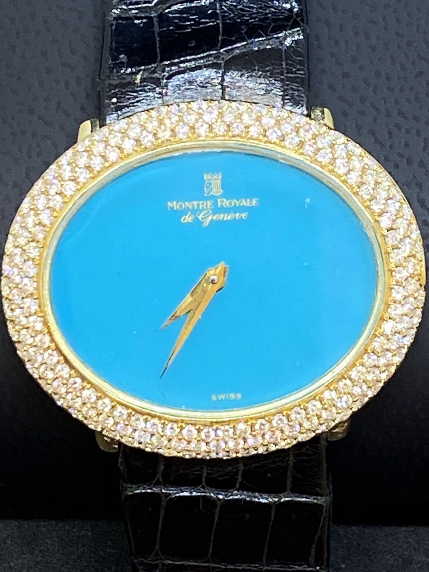 18ct GOLD MONTRE ROYAL LADIES WATCH SET WITH APPROX 4.00cts G/VVS - Image 2 of 9
