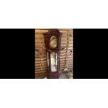 MODERN MAHOGANY MOONPHASE GRANDFATHER CLOCK - FROM AN ESTATE WE CLEARED