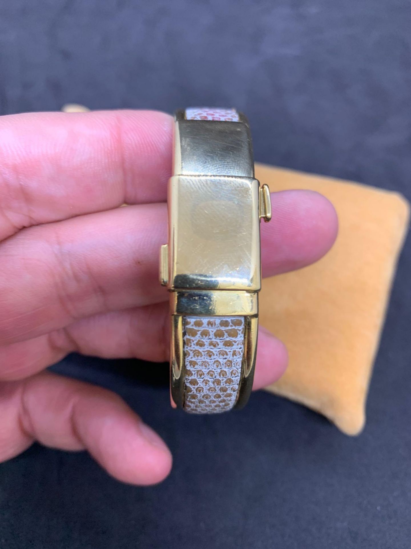 Unusual Cartier Ladies 18ct Gold Watch - Diamond Set - 62g - Image 9 of 12