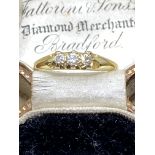 18ct Gold 3 Stone Diamond Ring