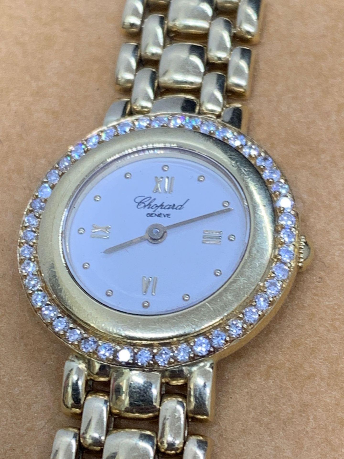 18ct Gold & Diamond Chopard Ladies Watch 24mm - 1.00ct of Diamonds - 60g