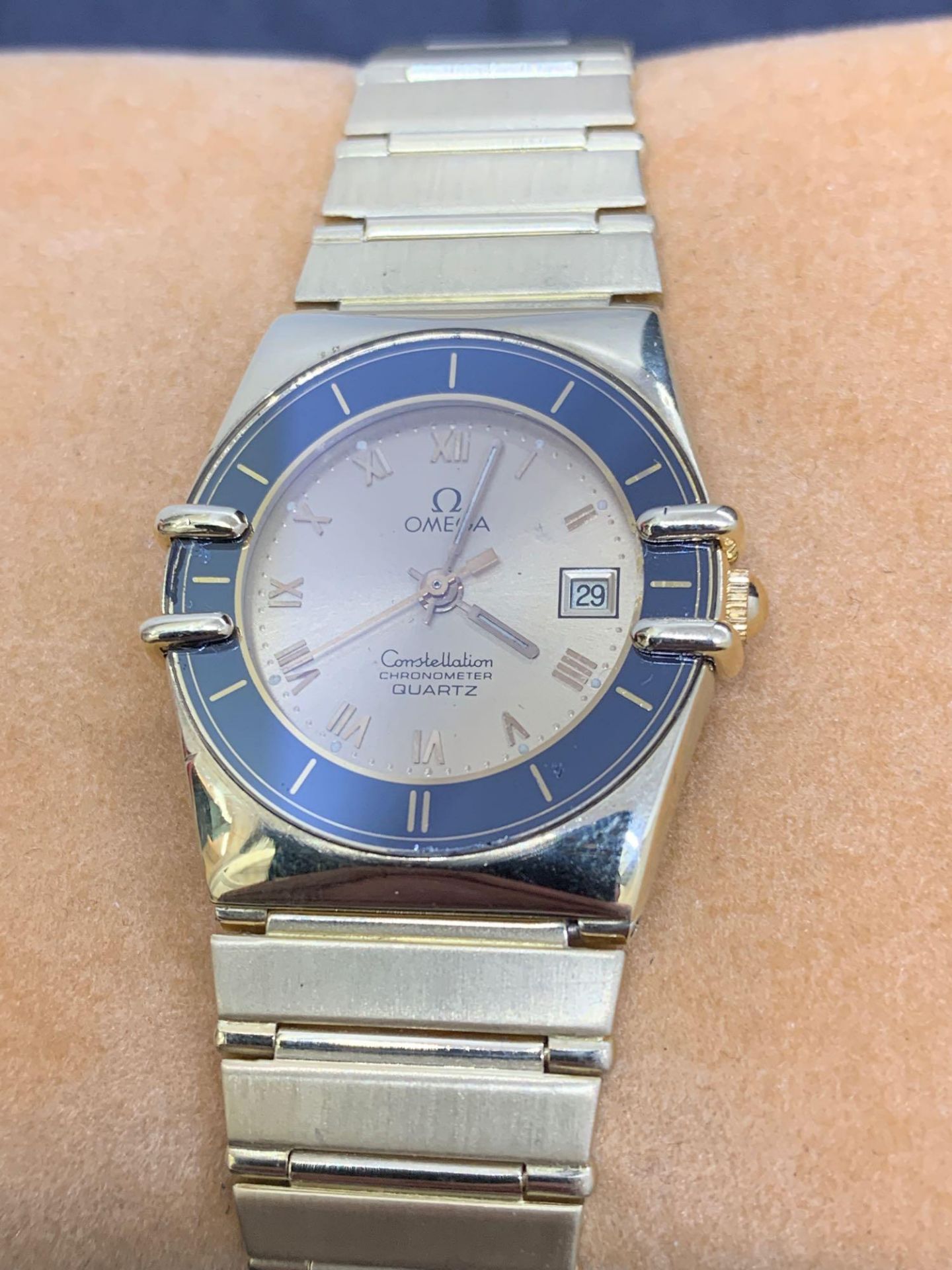 18ct Gold Omega Constellation Watch 26mm Quartz - Image 3 of 4