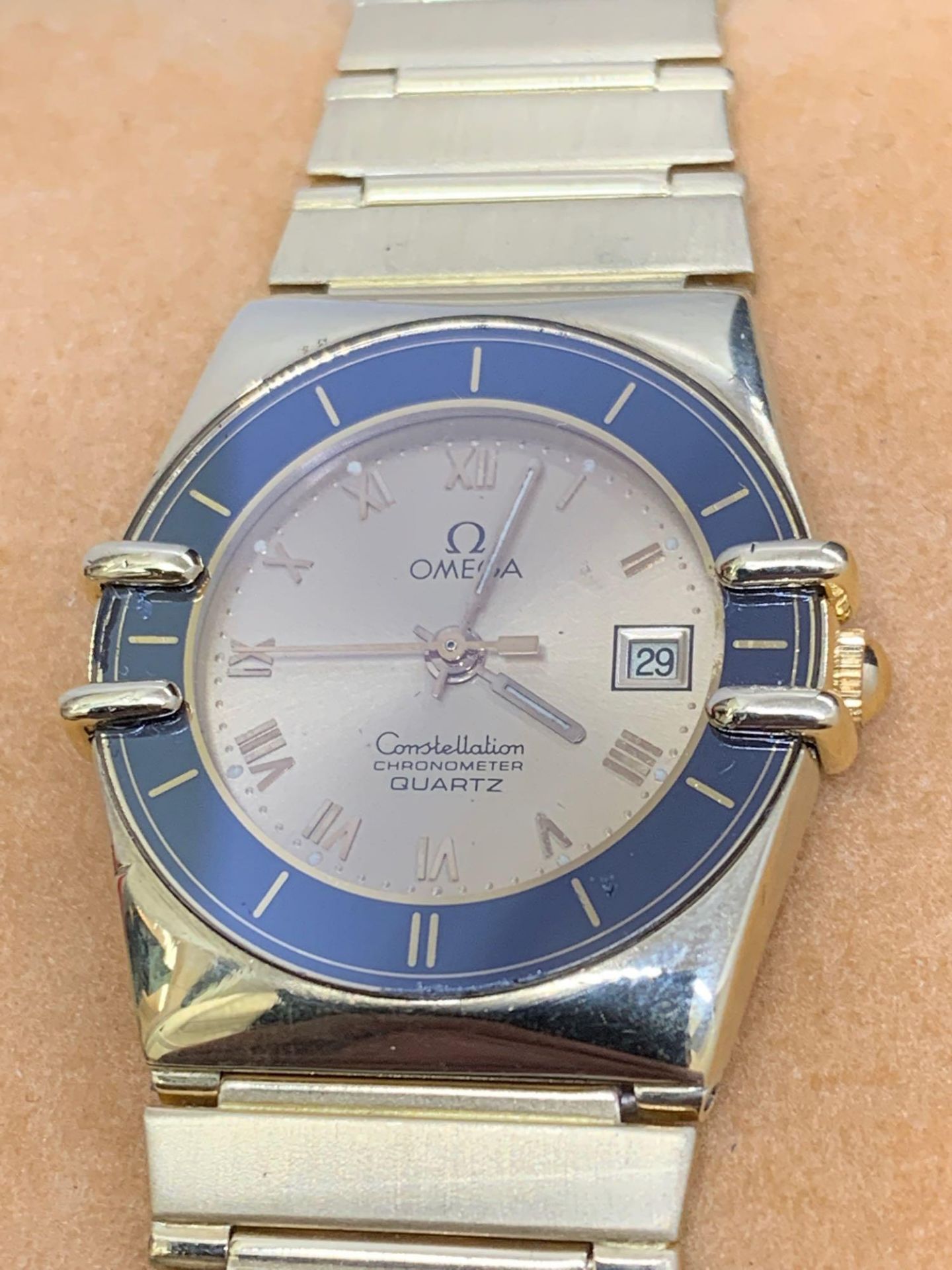 18ct Gold Omega Constellation Watch 26mm Quartz