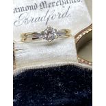 18ct Gold Diamond Solitaire Ring 0.28ct