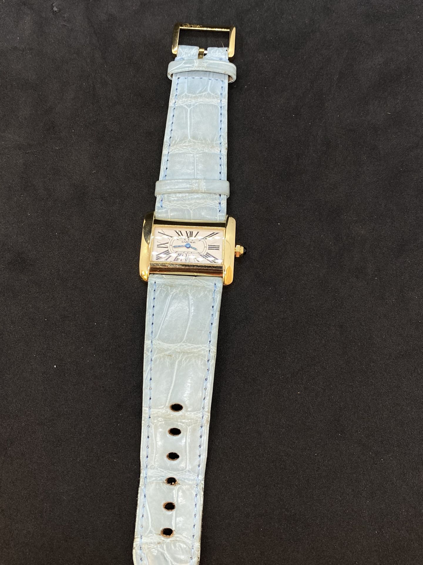 18ct GOLD CARTIER 2801 WATCH - Image 7 of 11