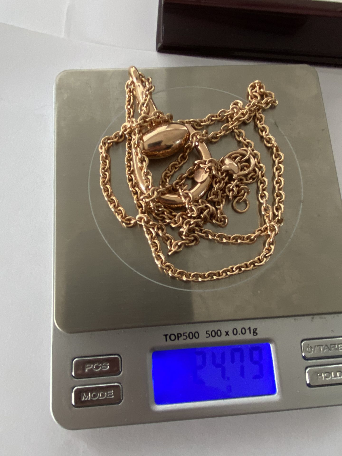 GUCCI 18ct ROSE GOLD HORSEBIT CHAIN - Image 6 of 6