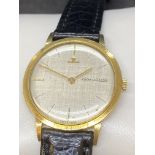 18ct GOLD JAEGER LE COULTRE WATCH