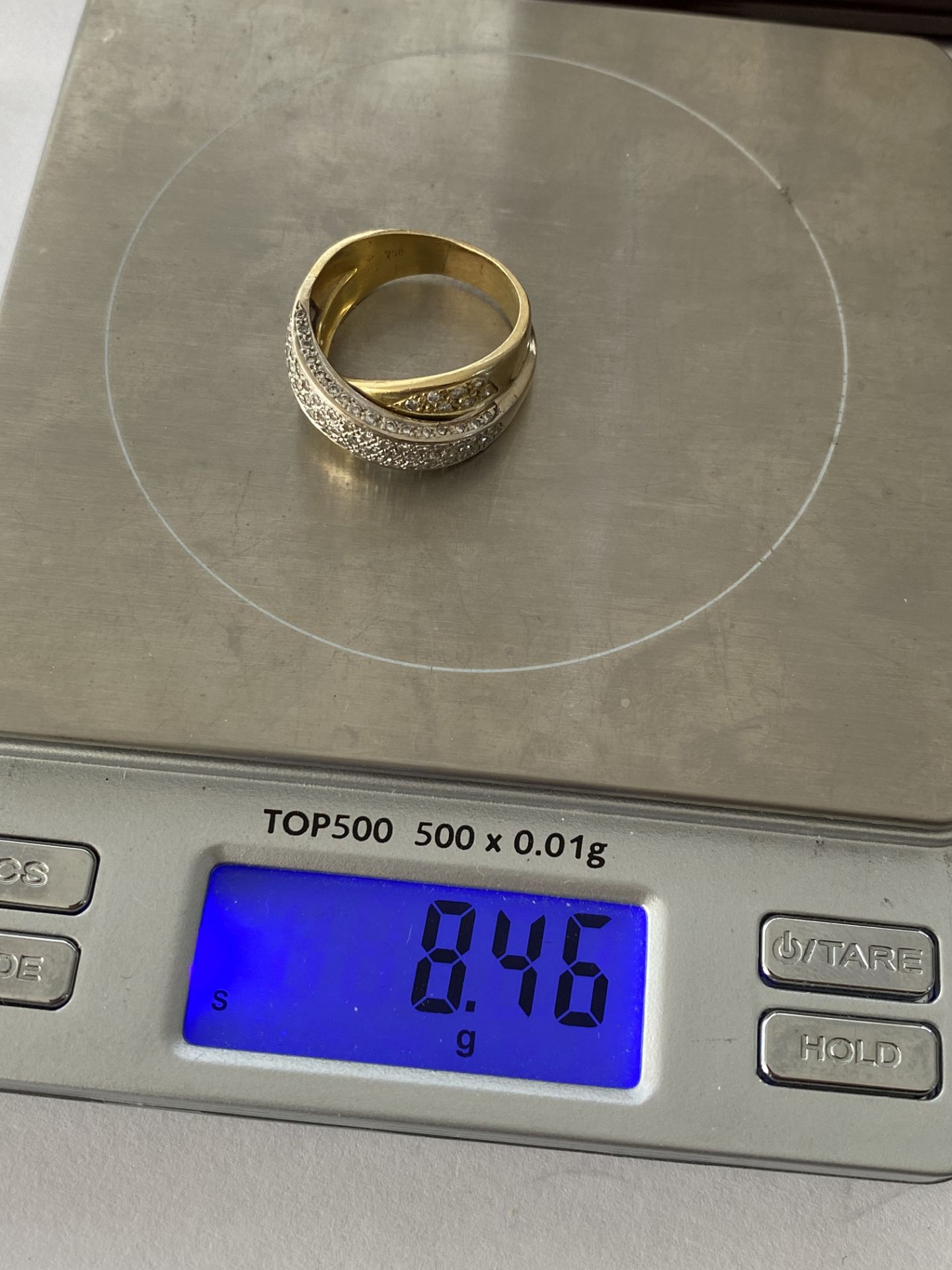 18ct GOLD 1.00ct DIAMOND CROSSOVER RING - Image 5 of 5