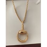 GUCCI 18ct ROSE GOLD HORSEBIT CHAIN