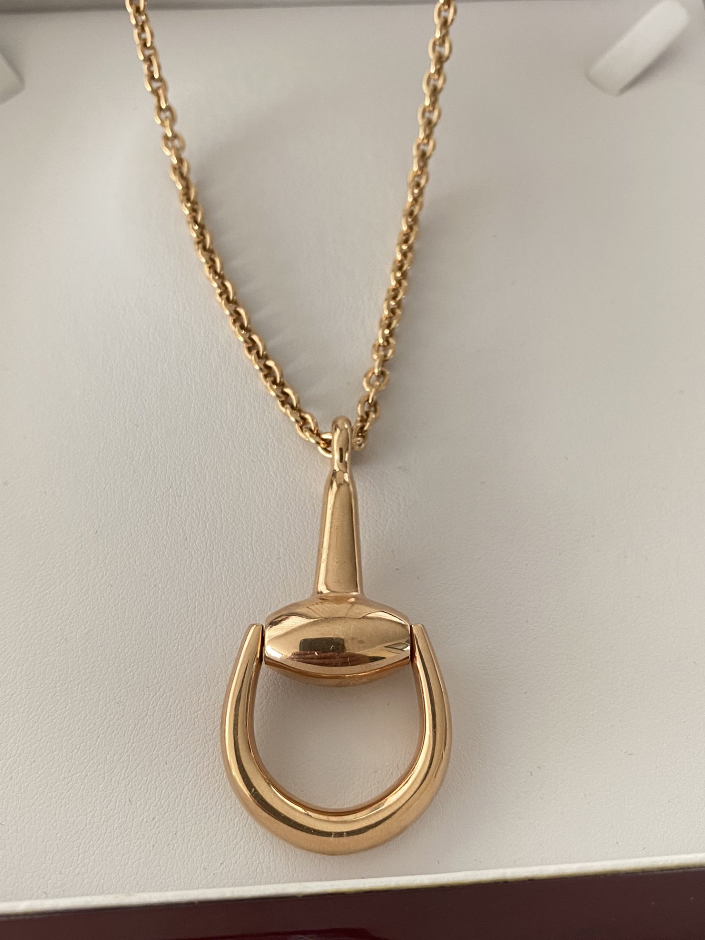 GUCCI 18ct ROSE GOLD HORSEBIT CHAIN